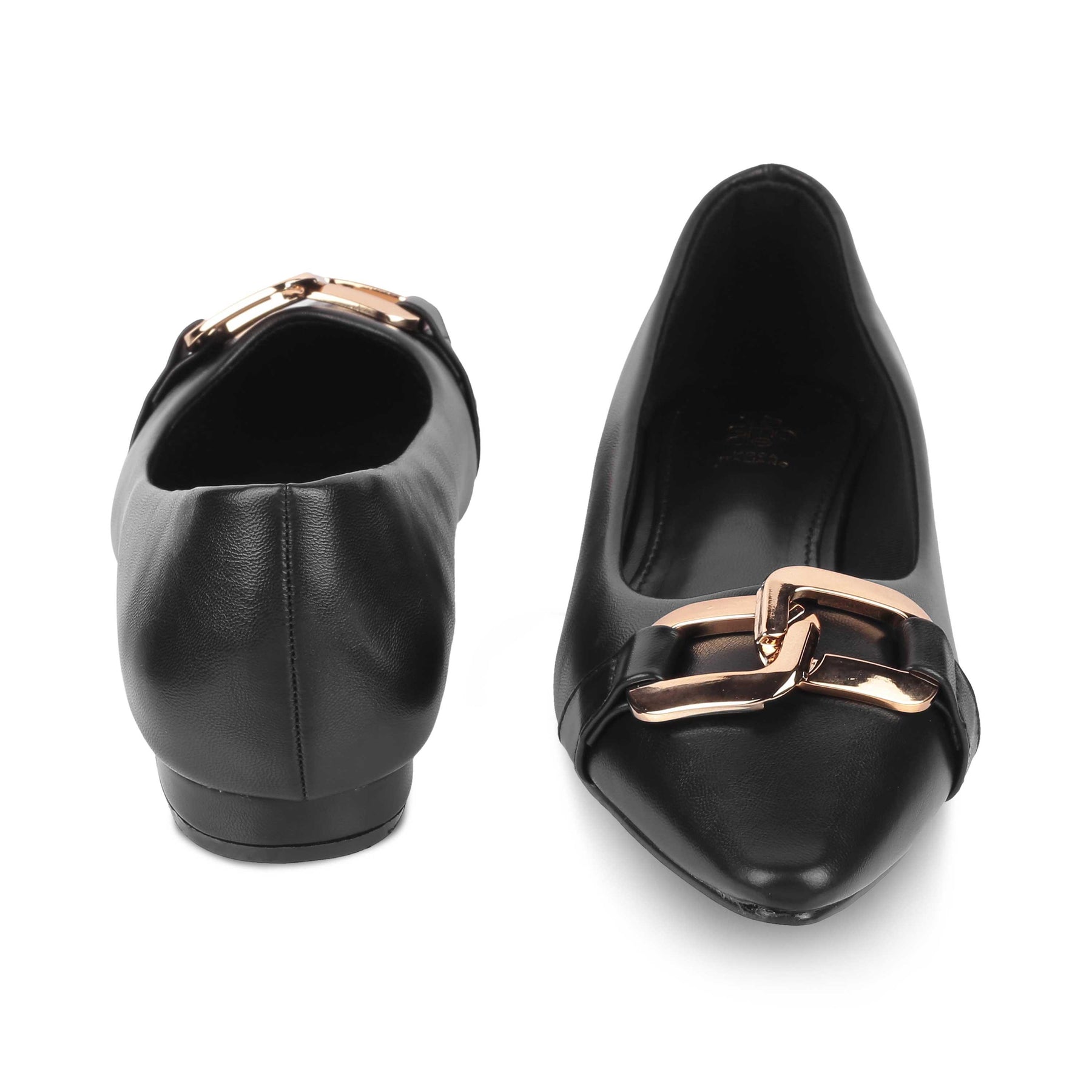 Tresmode Champs Black Women's Dress Ballerinas - Tresmode