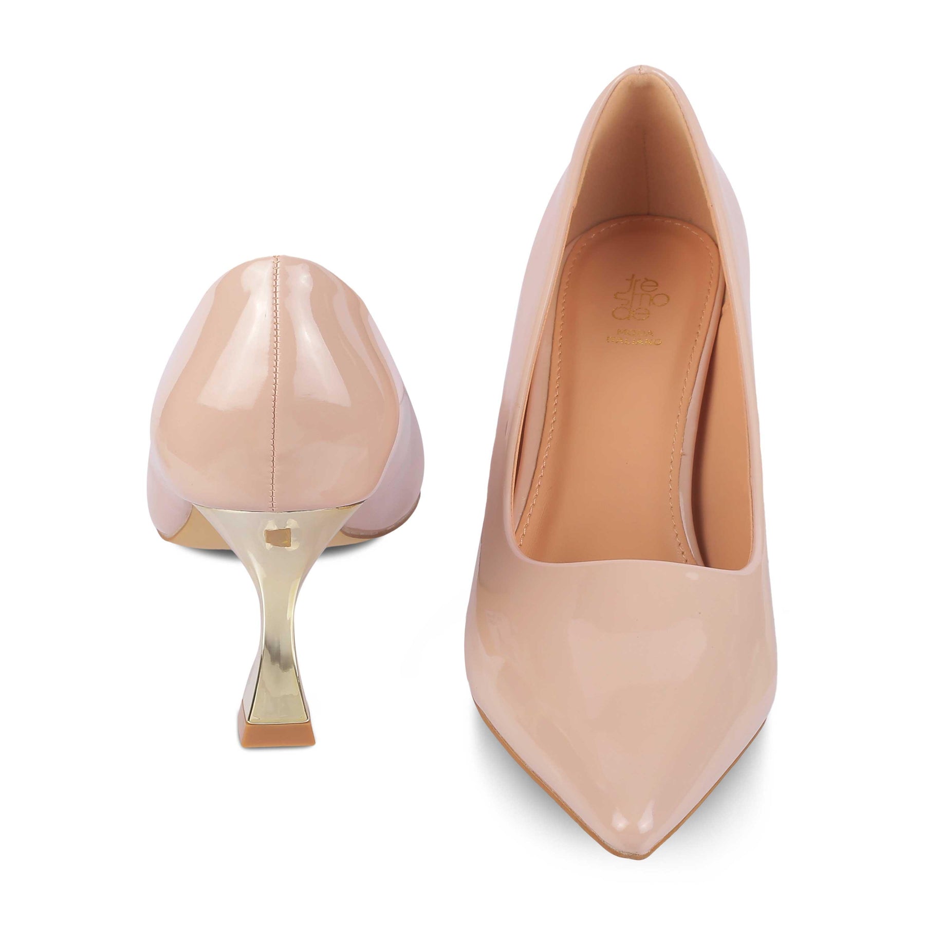 Tresmode Elysee Beige Women's Dress Pumps - Tresmode