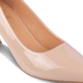 Tresmode Elysee Beige Women's Dress Pumps - Tresmode