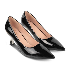 Tresmode Elysee Black Women's Dress Pumps - Tresmode