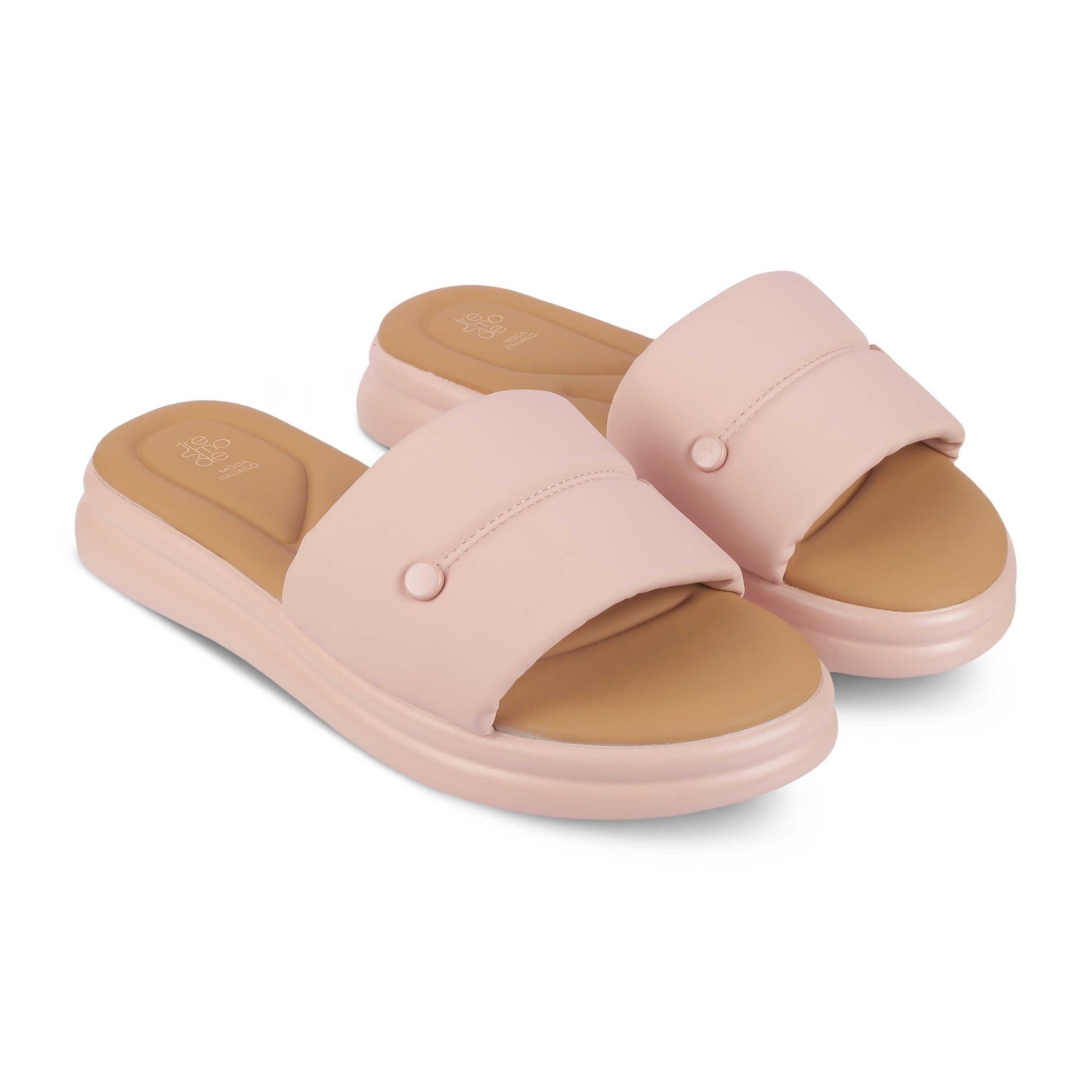 Tresmode Evershine Pink Women's Casual Platform Flats - Tresmode