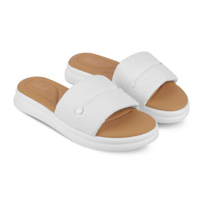 Tresmode Evershine White Women's Casual Platform Flats - Tresmode