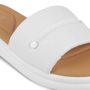 Tresmode Evershine White Women's Casual Platform Flats - Tresmode