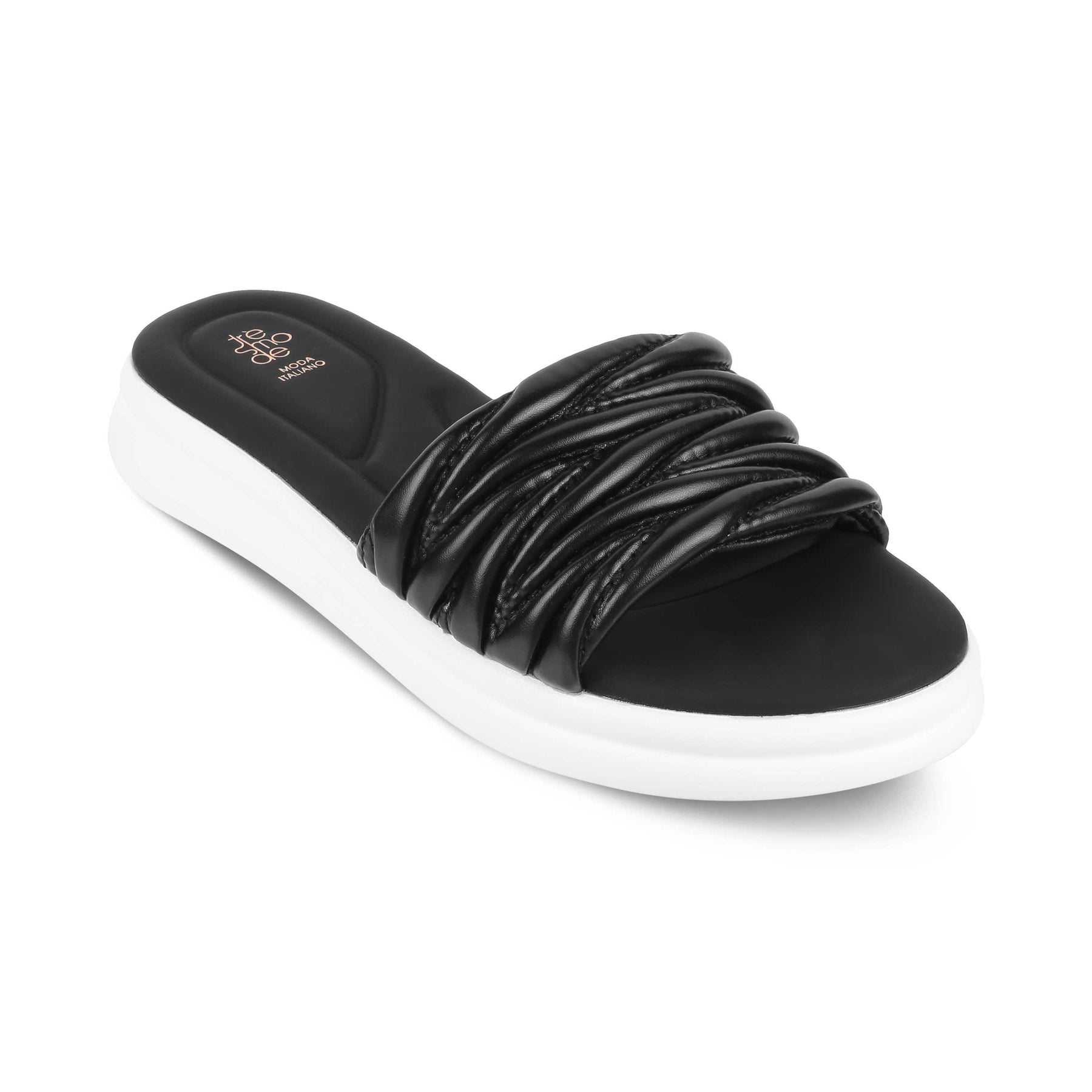 Tresmode Flatform Black Women's Casual Platform Flats - Tresmode