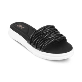 Tresmode Flatform Black Women's Casual Platform Flats - Tresmode