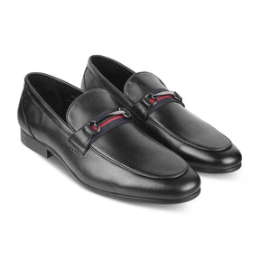 Tresmode Merci Black Men's Leather Loafers - Tresmode