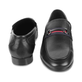 Tresmode Merci Black Men's Leather Loafers - Tresmode