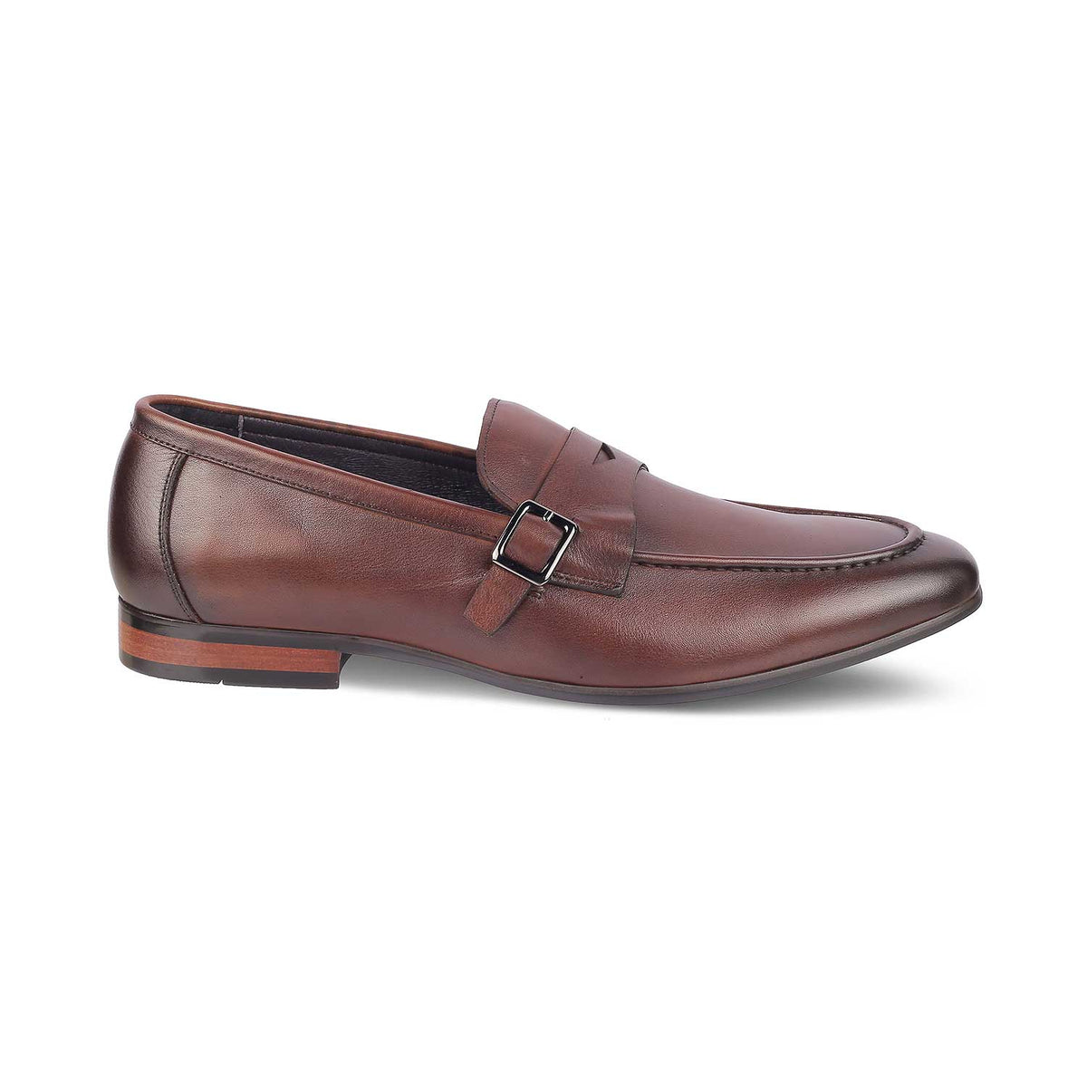 Tresmode Neno Brown Men's Leather Loafers - Tresmode