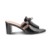 Tresmode Nic Black Women's Dress Block Heel Sandals - Tresmode