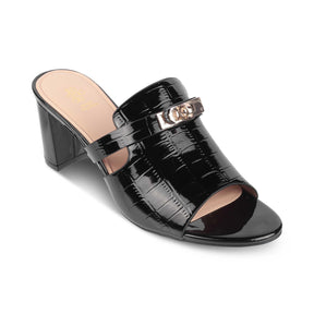 Tresmode Nic Black Women's Dress Block Heel Sandals - Tresmode