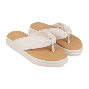 Tresmode Niv Beige Women's Casual Platform Flats - Tresmode