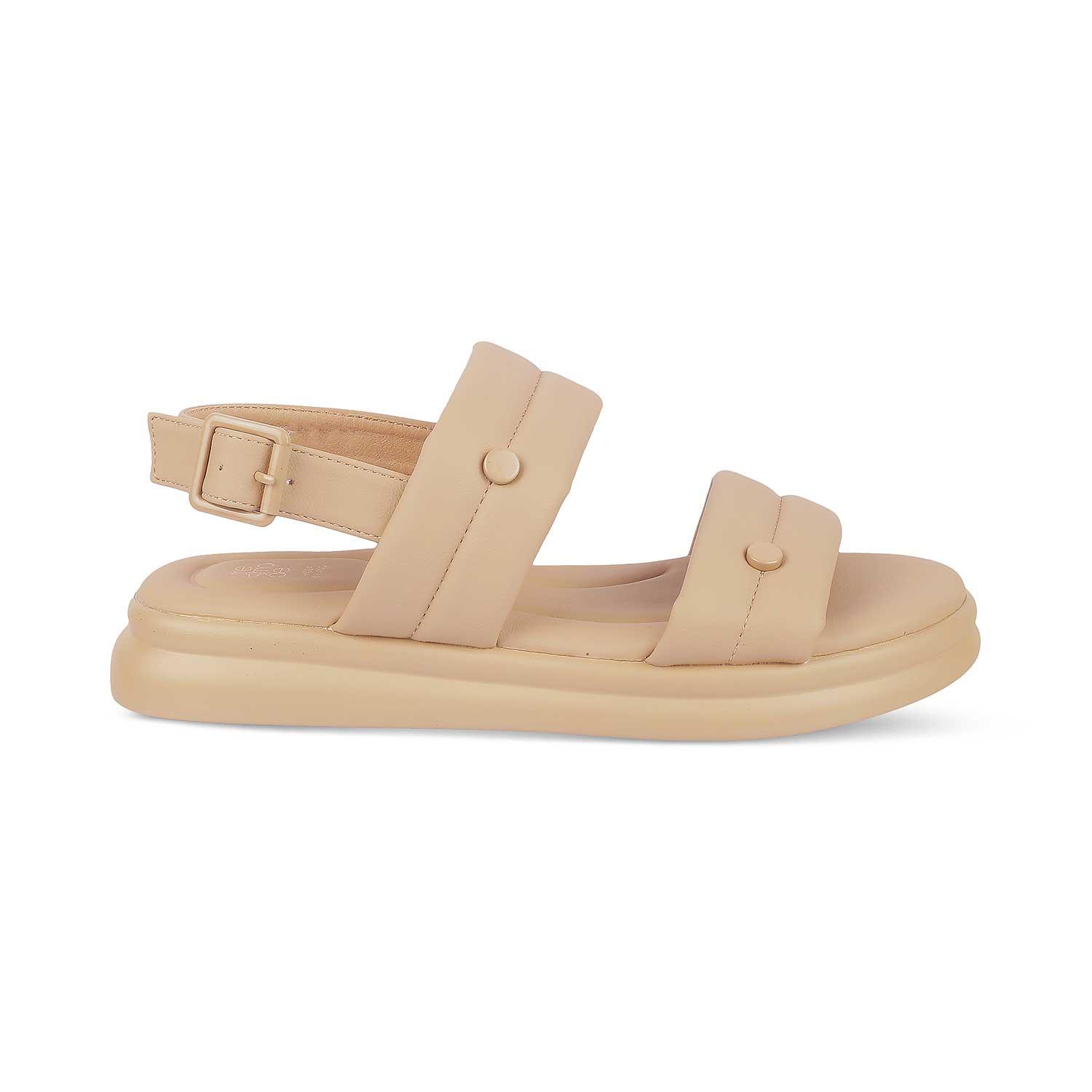 Tresmode Sanform Camel Women's Casual Platform Flats - Tresmode