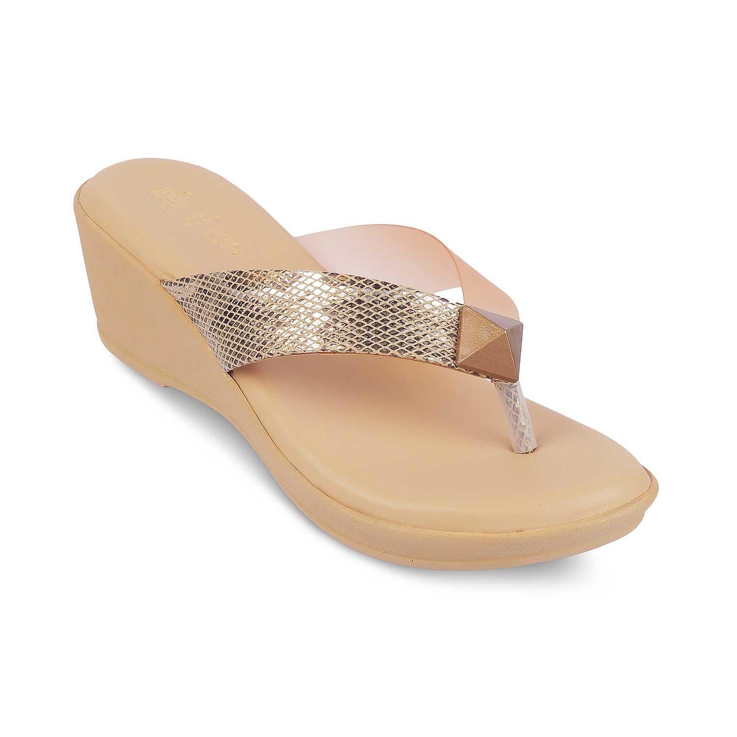 Tresmode Sledge Pink Women's Dress Wedge Sandals - Tresmode