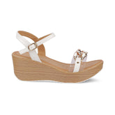 Tresmode Trwedge White Women's Dress Wedge Sandals - Tresmode