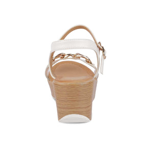 Tresmode Trwedge White Women's Dress Wedge Sandals - Tresmode