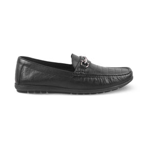 The Accademia Black Men's Leather Loafers Tresmode - Tresmode