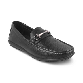 The Accademia Black Men's Leather Loafers Tresmode - Tresmode