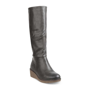 The Alavus Grey Women's Knee-length Boots Tresmode - Tresmode