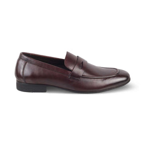 The Apenny Brown Men's Leather Penny Loafers Tresmode - Tresmode