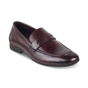 The Apenny Brown Men's Leather Penny Loafers Tresmode - Tresmode