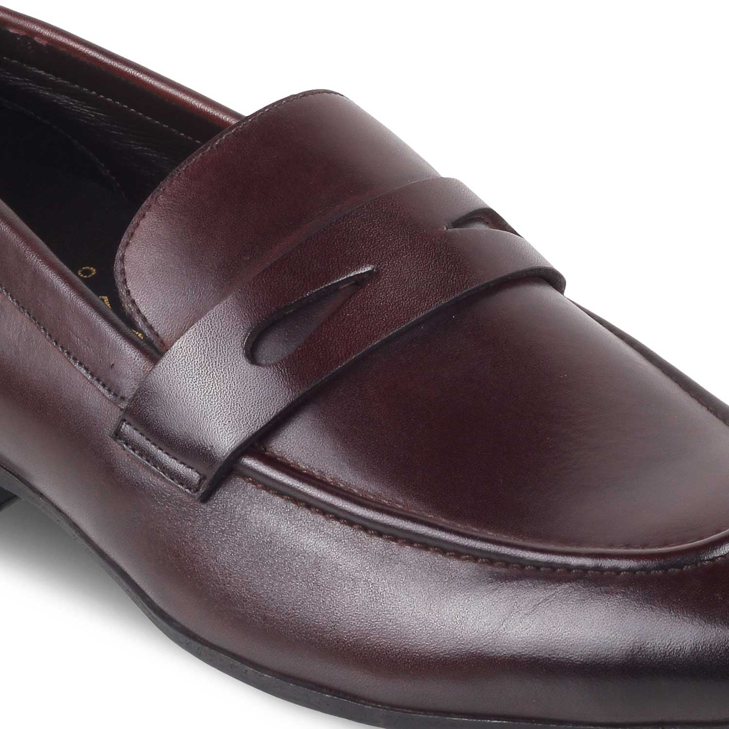 The Apenny Brown Men's Leather Penny Loafers Tresmode - Tresmode