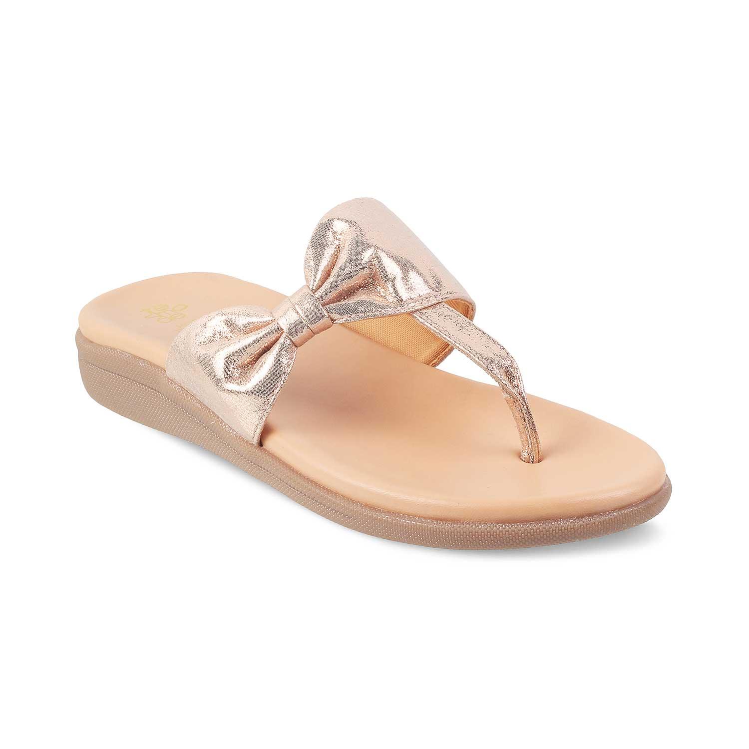 The Bow 2 Champagne Women's Casual Flats Tresmode - Tresmode