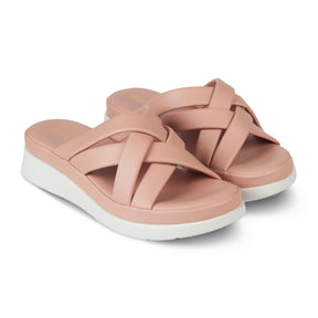 The Breeze Pink Women's Casual Wedge Heel Sandals Tresmode - Tresmode