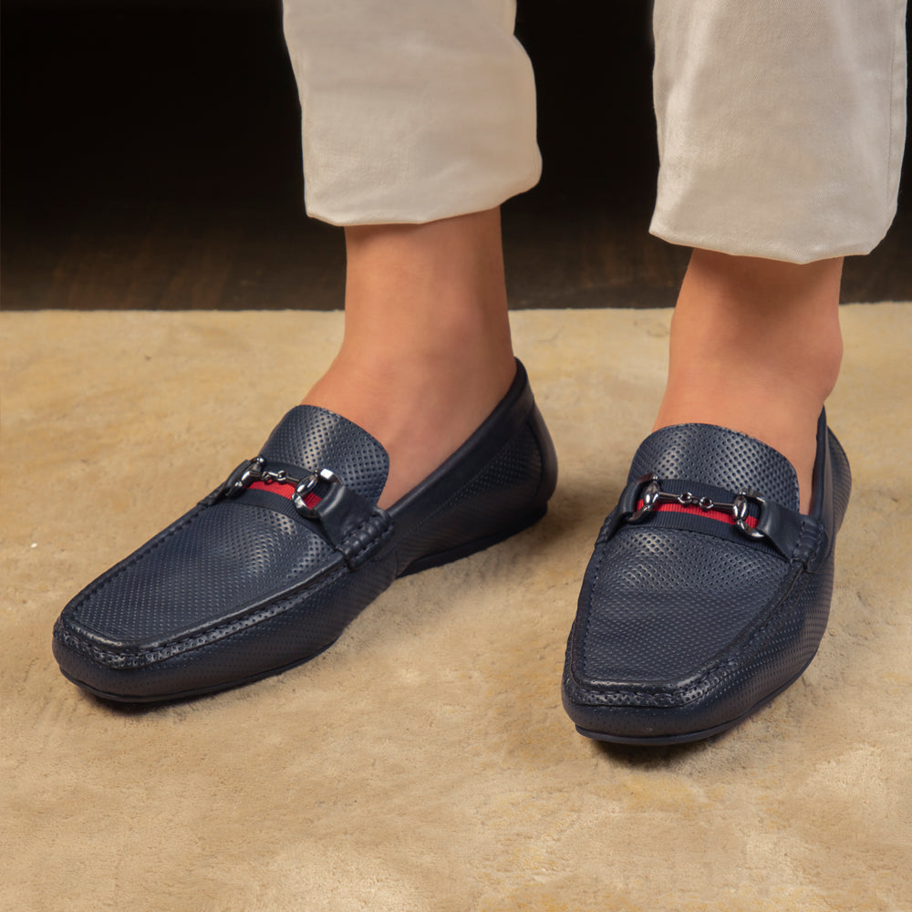 The Cedrive Blue Men's Driving Loafers Tresmode - Tresmode