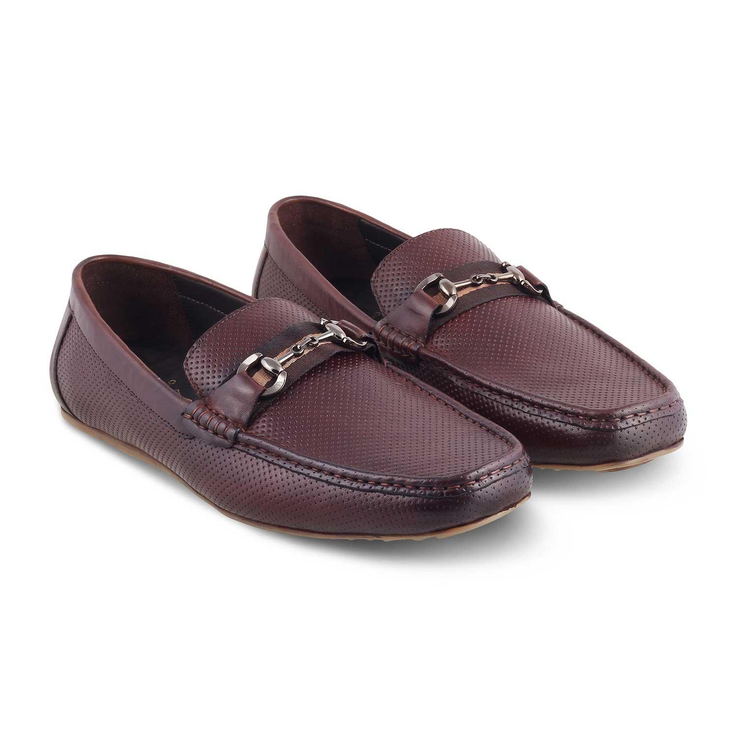 The Cedrive Brown Men's Driving Loafers Tresmode - Tresmode