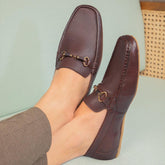 The Cenew Brown Men's Leather Loafers Tresmode - Tresmode