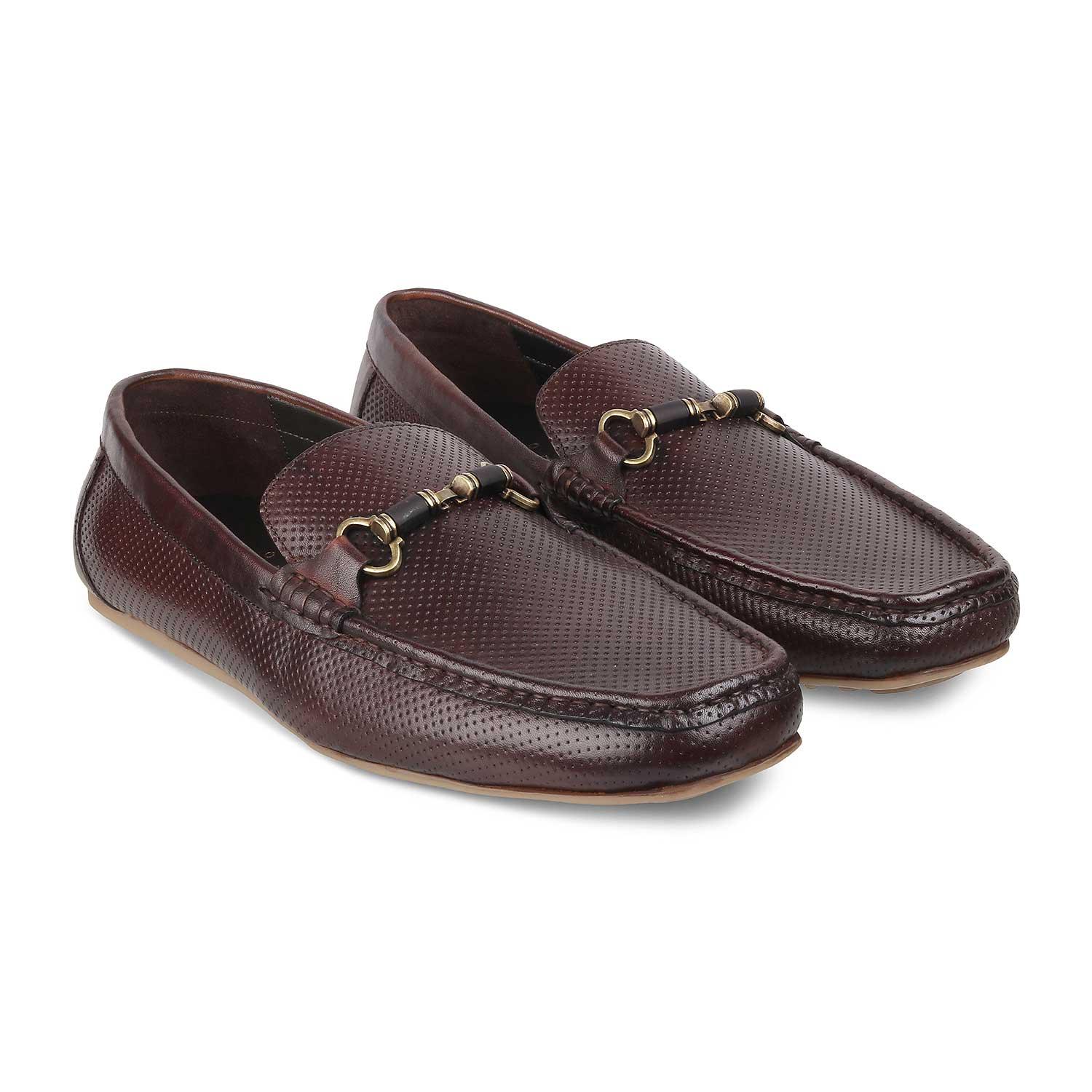 The Cenew Brown Men's Leather Loafers Tresmode - Tresmode