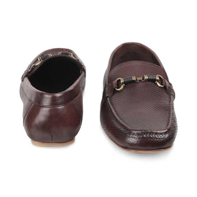 The Cenew Brown Men's Leather Loafers Tresmode - Tresmode