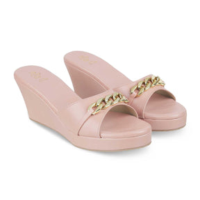 The Chain Pink Women's Dress Wedge Sandals Tresmode - Tresmode