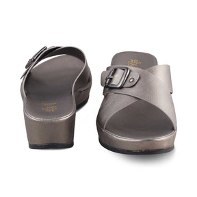 The Charlotte Pewter Women's Dress Wedge Sandals Tresmode - Tresmode