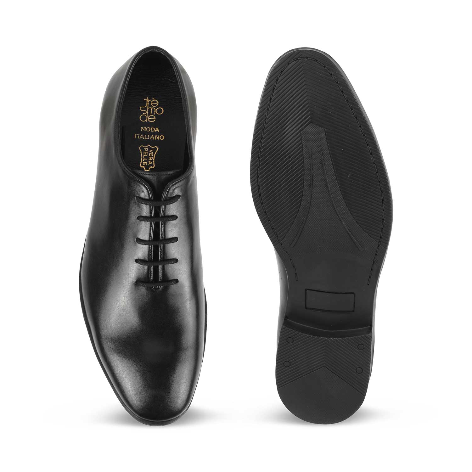 The Coxford Black Men's Leather Lace Ups Tresmode - Tresmode