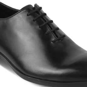 The Coxford Black Men's Leather Lace Ups Tresmode - Tresmode