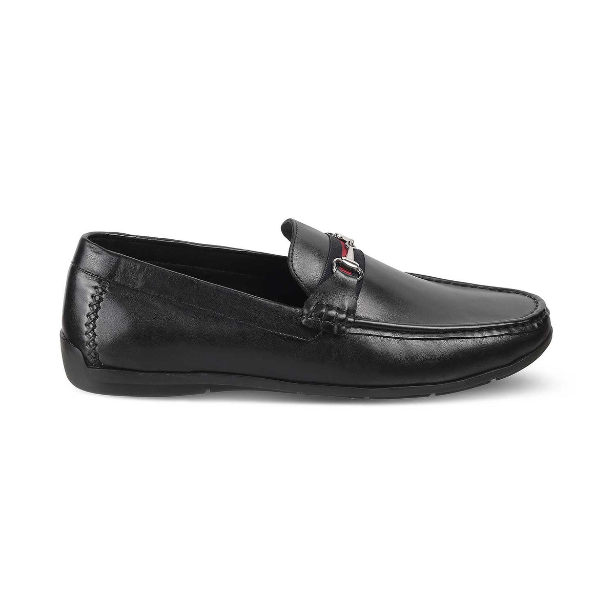 The Crada Black Men's Leather Loafers - Tresmode