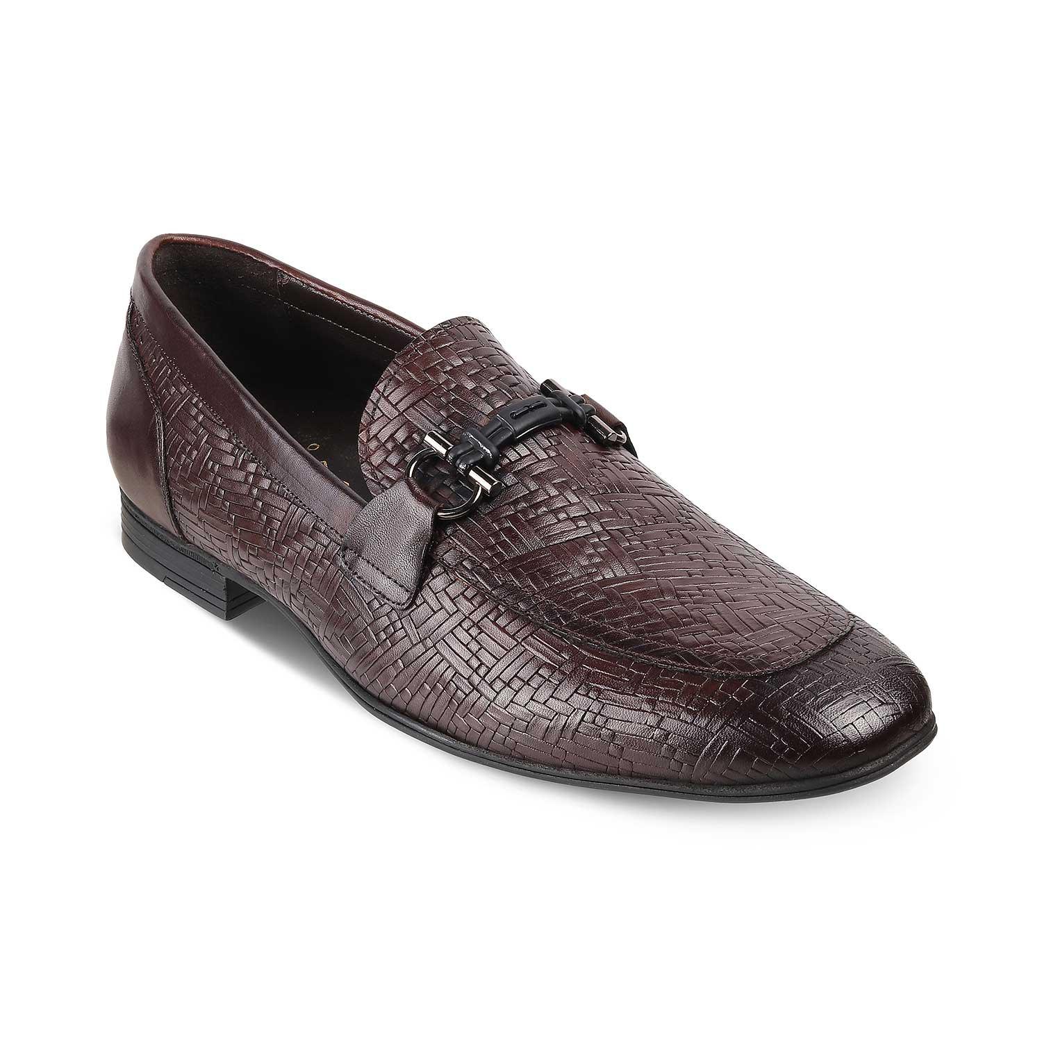 The Crint Tan Men's Leather Loafers - Tresmode