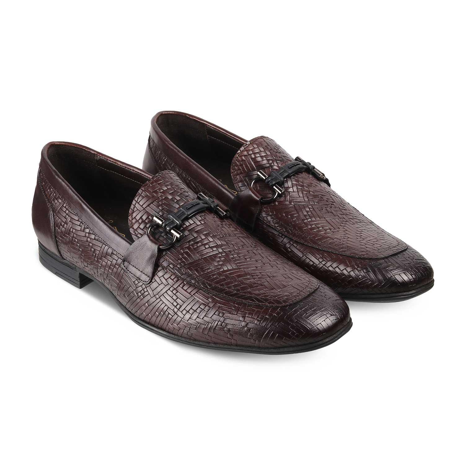 The Crint Tan Men's Leather Loafers - Tresmode