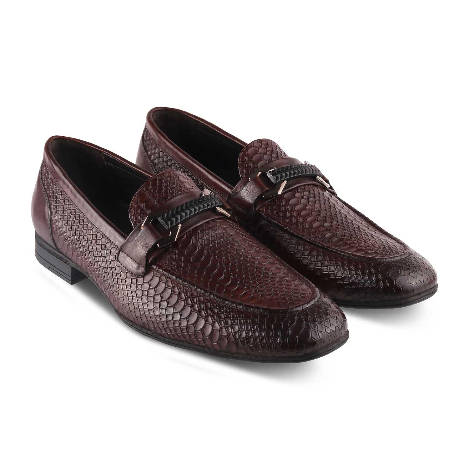 The Cytom Tan Men's Leather Loafers - Tresmode