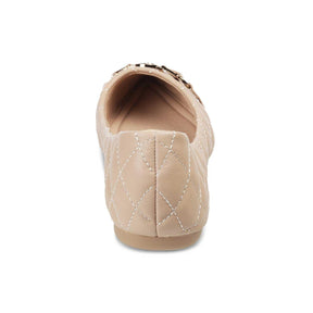 The Delta Beige Women's Dress Ballerinas Flats - Tresmode