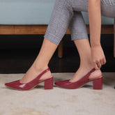 The Edmonton Wine Women's Dress Slingback Pumps Tresmode - Tresmode