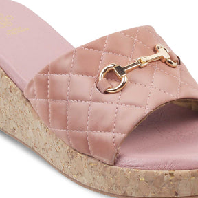 The Ela Pink Women's Casual Wedge Sandals Tresmode - Tresmode