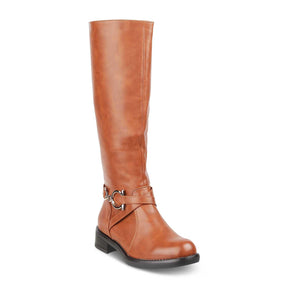 The Forsaa Tan Women's Knee-length Boots Tresmode - Tresmode