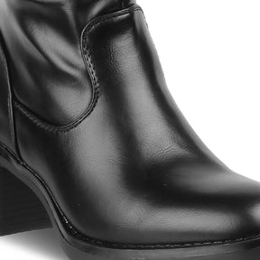 The Gardaber Black Women's Knee-length Boots Tresmode - Tresmode