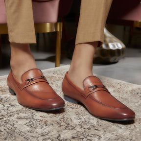 The Helsingborg Tan Mens Leather Loafer - Tresmode