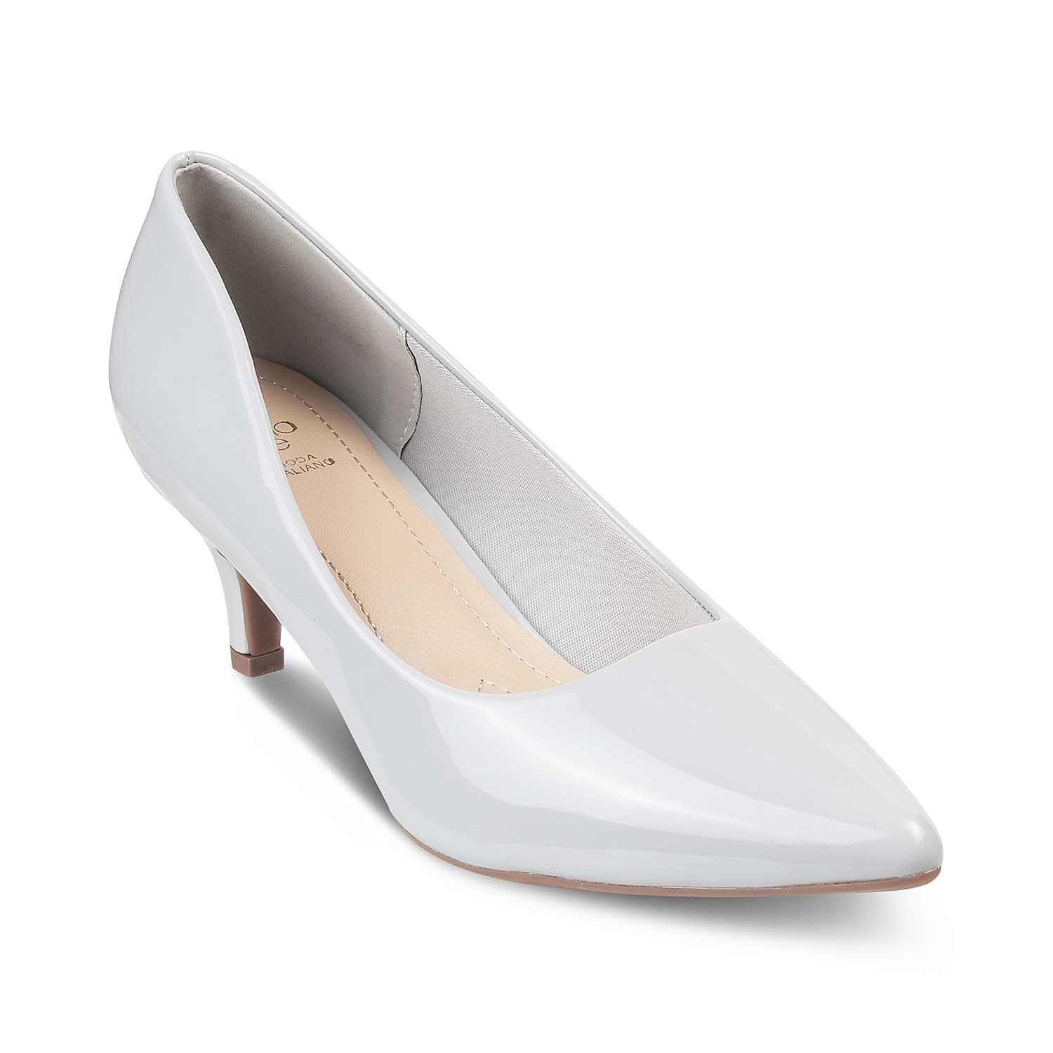 The Hope Grey Women's Dress Kitten Heel Pumps - Tresmode