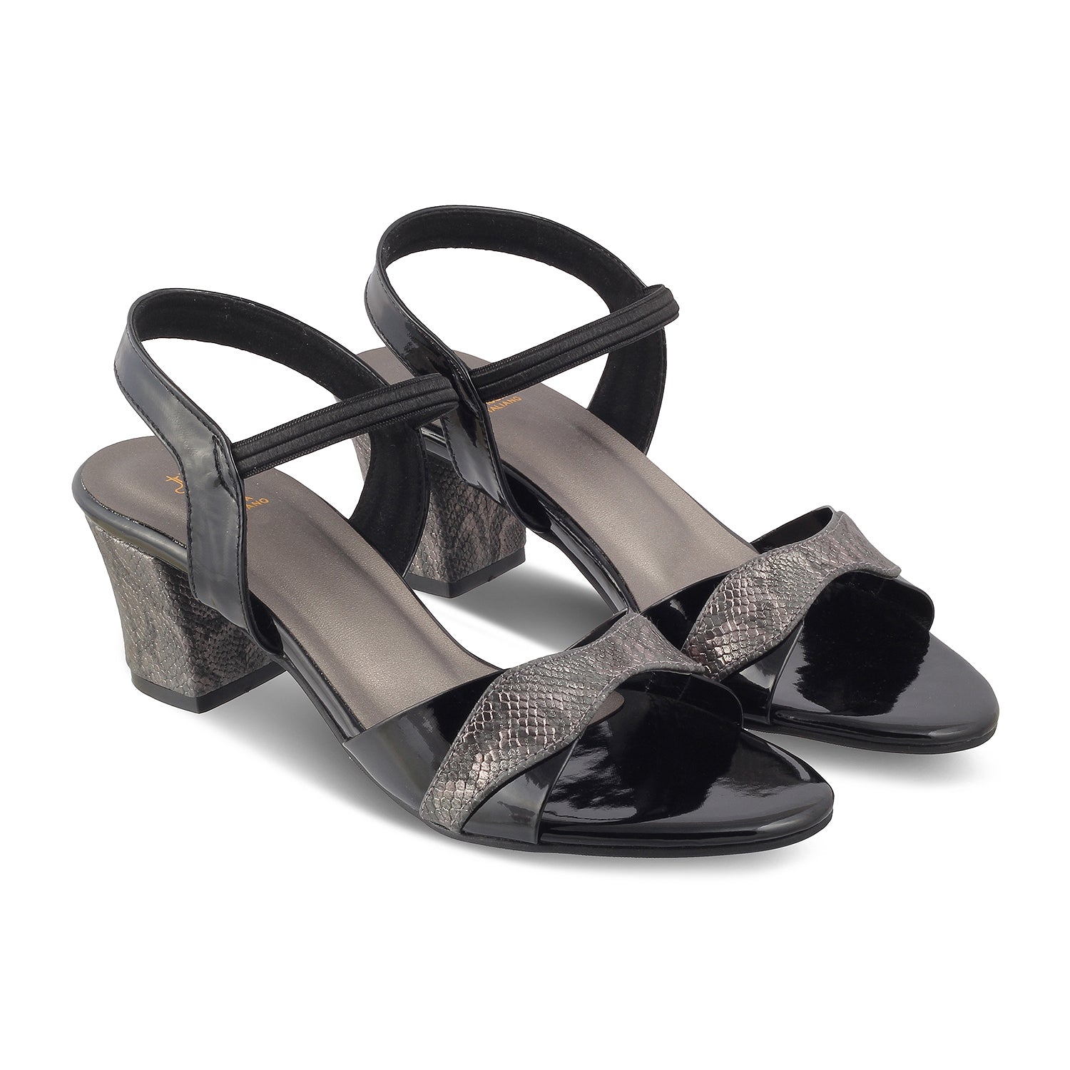 The Kainz Black Women's Dress Block Heel Sandals Tresmode - Tresmode