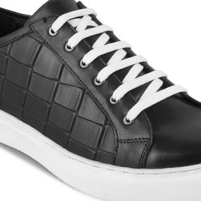 The Krun Black Men's Sneakers Tresmode - Tresmode