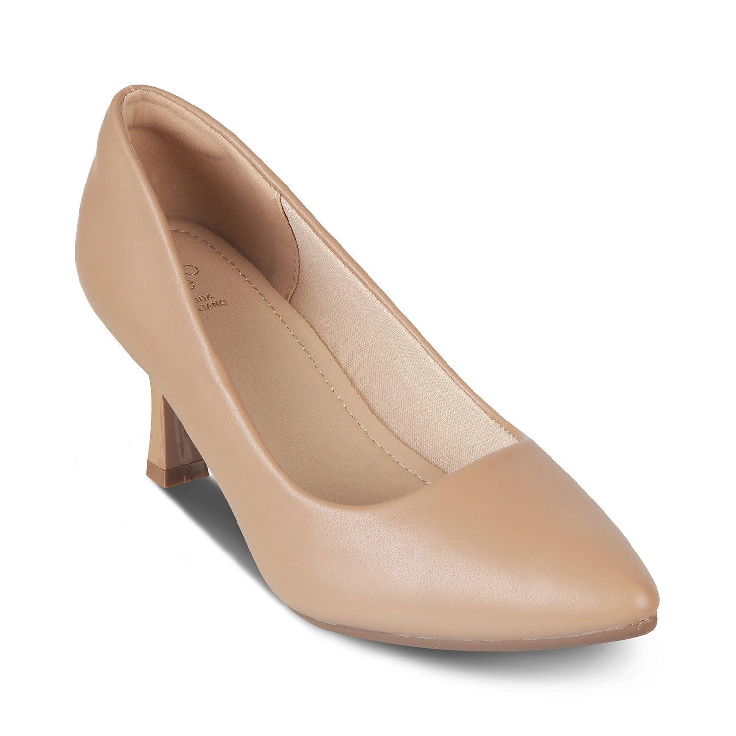 The Latini Tan Women's Pump Heels Tresmode - Tresmode